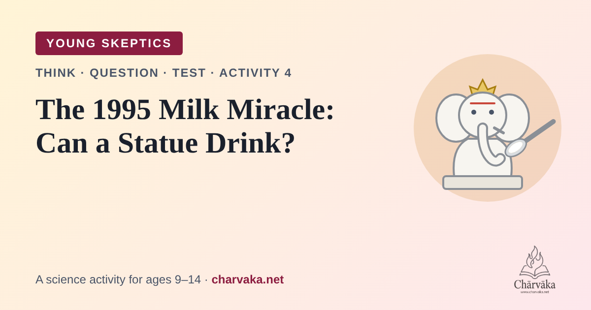 The 1995 Milk Miracle:Can a Statue Drink?
